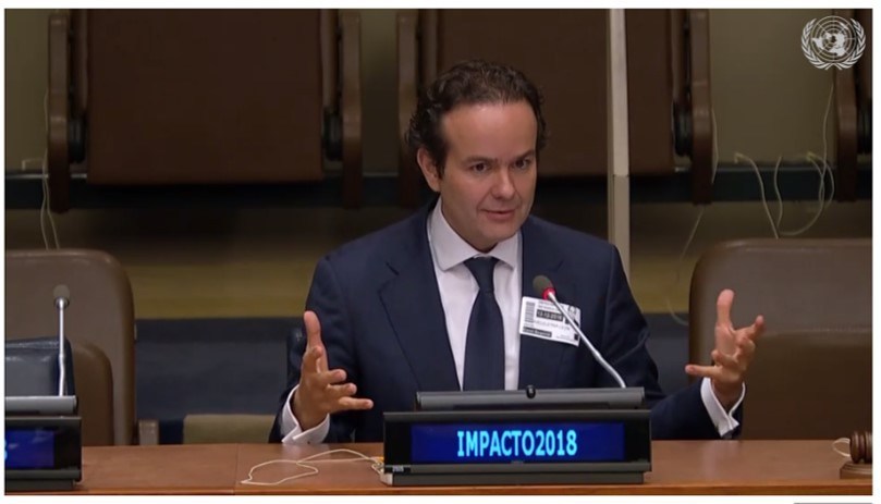 Santiago Leon Aveleyra en la ONU - Latino Impact Summit IMPACTO 2018
